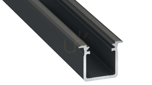 Verifica LUMINES LED profil tip G negru anodizat negru 2 m