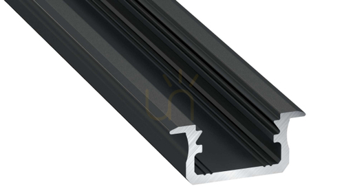 Verifica LED profil LUMINES tip B negru anodizat 1 m