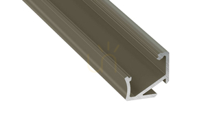 Profil LED LUMINES tip H inox anodizat 2 m small 0