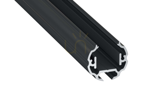 Verifica LUMINES LED profil tip Cosmo negru anodizat negru 2 m