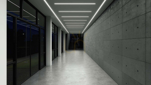 LUMINARE tip profil inSileda negru lăcuit 1 m small 2
