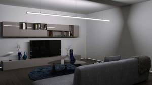 Profil LED LUMINES tip Dopio anodizat argintiu 2 m small 4
