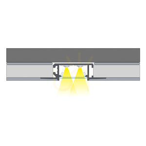 Profil LED încastrat pentru gips-carton LUMINES ZATI, negru lăcuit, 2,02 m small 14