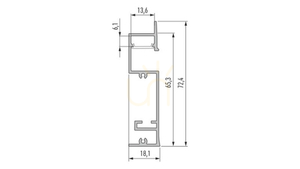 Profil LED LUMINES tip Flaro alb lăcuit 1 m small 1