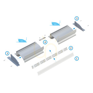 Profil LED LUMINES TOPO argintiu anodizat 2,02 m 10-0574-20 small 4