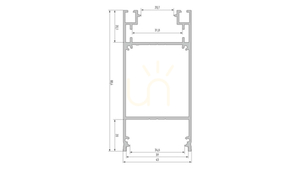 Profil LED LUMINES tip DULIO anodizat argintiu, 3 m small 1