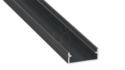 Verifica LUMINI LED profil tip DUAL negru anodizat 2 m