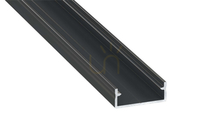 LUMINI LED profil tip DUAL negru anodizat 2 m small 0