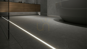 Profil LED încastrat în pardoseală LUMINES RUNO, negru lăcuit, 1 m small 4