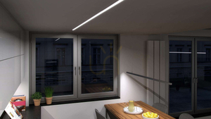 Profil LED LUMINES tip inTalia alb lăcuit 1 m small 3