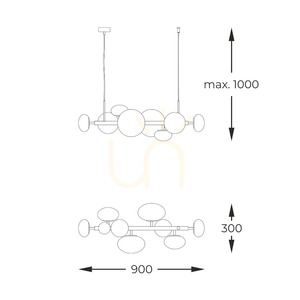 Lampă suspendată Zuma Line OMI 1192, neagră small 2