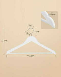 Cârlige din lemn alb 10buc - CRW03W10 small 5