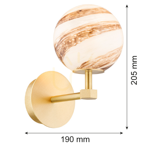 Verifica Lampa de perete ARGON Aruba alb-bronz E14 IP20 8500 Lampa de perete ARGON Aruba alb-bronz E14 IP20 8500