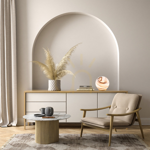 Lampă de masă ARGON ARUBA 8533 glob de sticlă cu aspect de marmură alb-maro alamă periată E27 small 2