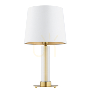 Lampă de masă ARGON Hampton transparentă alamă E27 8540 small 1