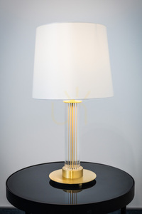 Lampă de masă ARGON Hampton transparentă alamă E27 8540 small 3