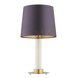 Lampă de masă ARGON Hampton transparentă alamă E27 8543 small 1