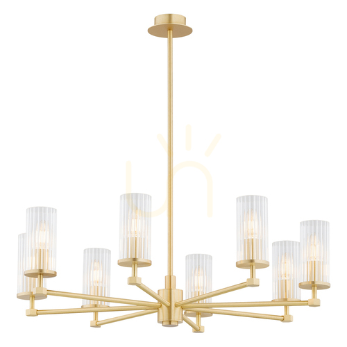 Verifica Candelabru ARGON Hampton transparent alamă periat 8xE14 740 mm 5066