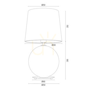 Lampă de masă ARGON HAMILTON violet E27 8532 small 5