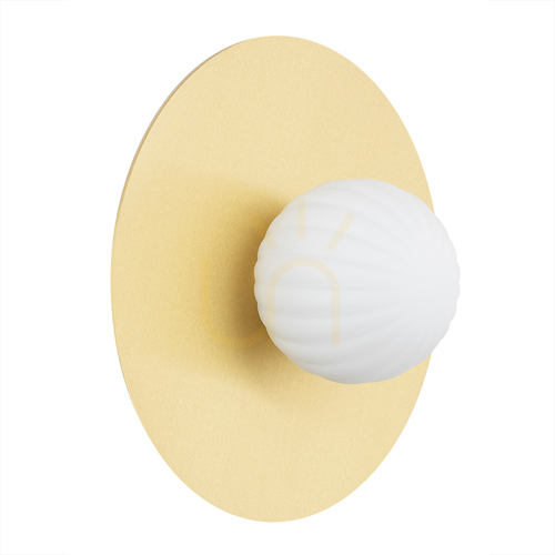 Verifica Aplică și plafonieră Argon PALOMA 8503, alamă periată și sticlă opal, E14, 30 cm