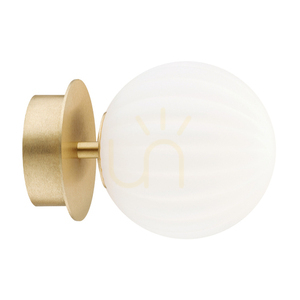Lampă de perete ARGON Paloma albă opal mat alamă periat 8504 small 0