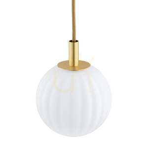 Lampă suspendată Argon PALOMA alb opal mat alamă periat 8506 small 3