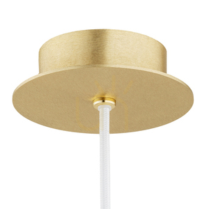 Lampă suspendată ARGON PALOMA albă opal mat alamă periat E27 8507 small 4