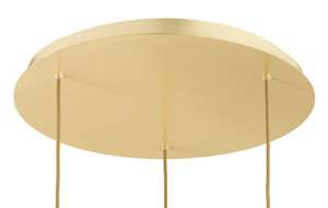 Lampă suspendată ARGON PALOMA albă sticlă alamă periată 3xE27 6306 small 4