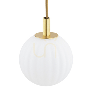Lampă suspendată ARGON PALOMA albă opal mat alamă E14 5x7W 2183 small 3