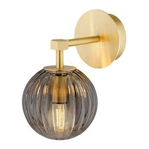 Lampă de perete ARGON Paloma fumuriu alamă periat E14 8508 small 1