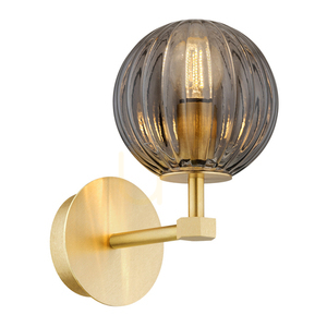 Lampă de perete ARGON Paloma fumuriu alamă periat E14 8508 small 0