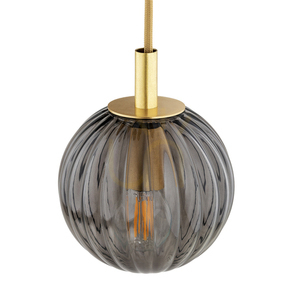 Lampă pendul ARGON Paloma fumuriu alamă periat 5xE14 2185 small 3