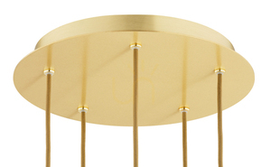 Lampă pendul ARGON Paloma fumuriu alamă periat 5xE14 2185 small 4