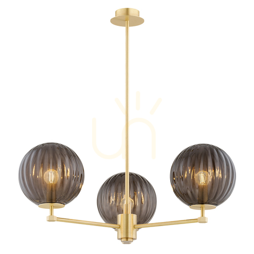 Verifica Candelabru Argon PALOMA fumuriu alamă periat 3xE14 6310
