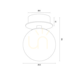 Aplică ARGON Fabio alb-maro IP44 E14 8454 small 5
