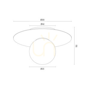 Lampă de perete Argon PIAVA alb-maro sticlă E14 8446 small 7
