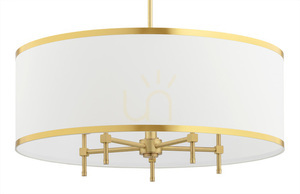 Candelabru ARGON Abbano alb alamă 5xE14 700 mm SKU 2127 small 3