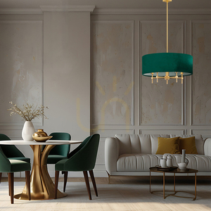 Candelabru ARGON Abbano alamă verde catifea 5xE14 2146 small 1