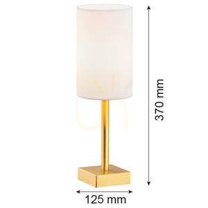 Lampă de masă ARGON Abruzzo albă alamă periat E14 8030 small 3