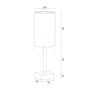 Lampă de masă ARGON Abruzzo albă alamă periat E14 8030 small 4