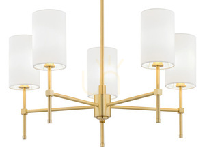Candelabru Argon Abruzzo alb alamă periat 5xE14 2134 small 2