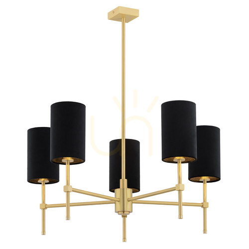 Verifica Candelabru ARGON Abruzzo negru alamă periat 5xE14 2135
