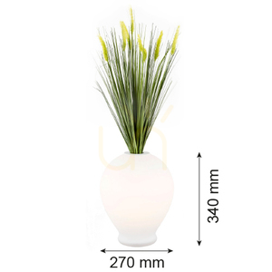 Lampă de masă Argon Amarylis albă din sticlă E27 4095 small 3