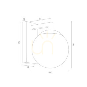 Lampă de perete ARGON Aspen alb E27 IP20 3733 4 Lampă de perete ARGON Aspen alb E27 IP20 3733 small 4