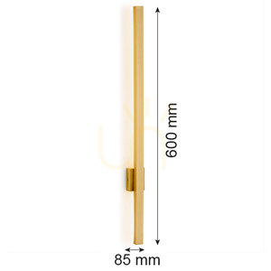 Lampă de perete ARGON ASSE alamă periat LED 6W 8063 small 2