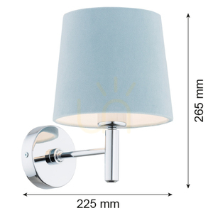 Aplică ARGON Bolzano crom albastru E27 IP20 3910 small 2