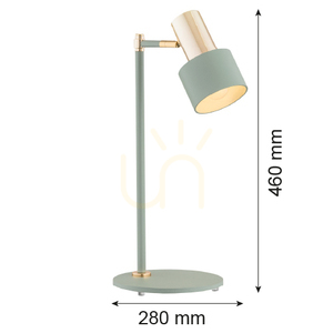Lampă de masă ARGON Doria alamă sage E27 4276 small 3