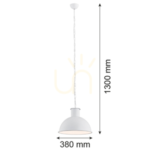 Lampă suspendată albă ARGON EUFRAT 3193 E27 IP20 small 1