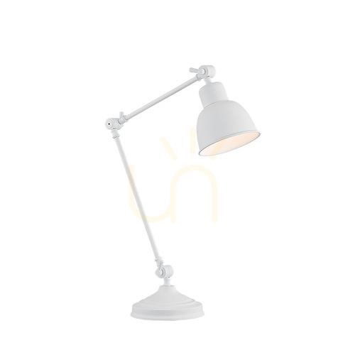 Verifica Lampă de birou Argon EUFRAT 3194 E27 reglabilă, alb structurat, 45 cm