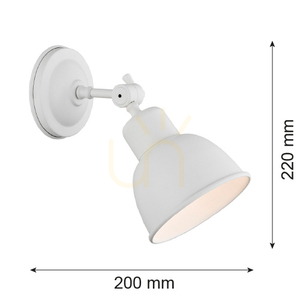 Lampă de perete albă ARGON EUFRAT 3182 E27 IP20 small 8